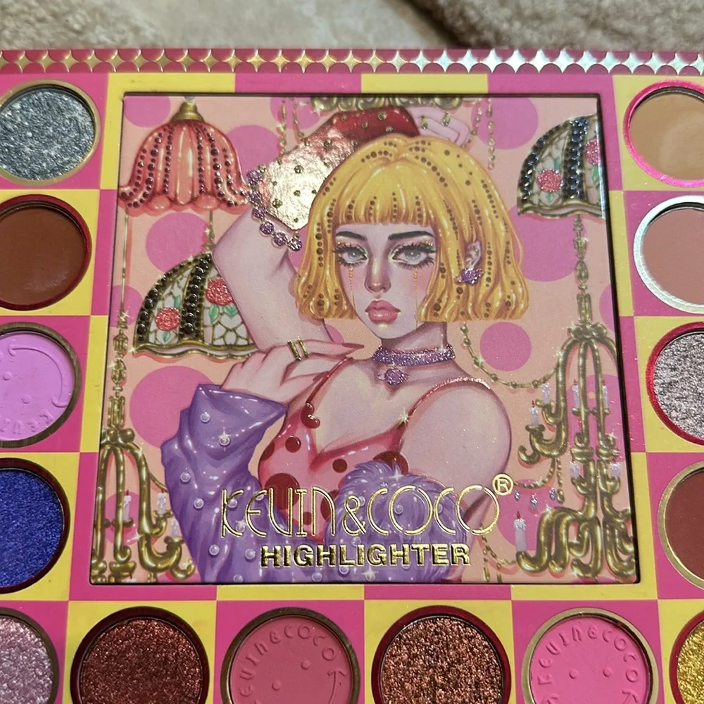 KEVIN & COCO 84 COLOR EYESHADOW PALETTE NEW
